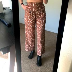 Endless Blu brown patterned pant